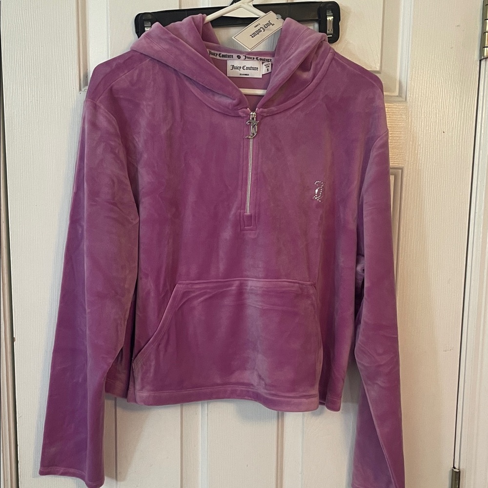 Juicy Couture Lavender Velour Zip Hoodie
